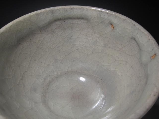 ☆ 板谷波山 青磁茶碗 趣ある一品です☆x589 ☆ 板谷波山 青磁茶碗