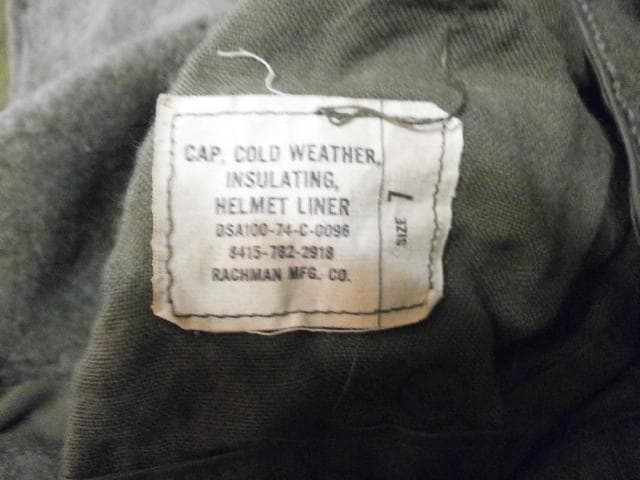 米軍 デットストック 実物 ヘルメット ライナー キャップ 10枚