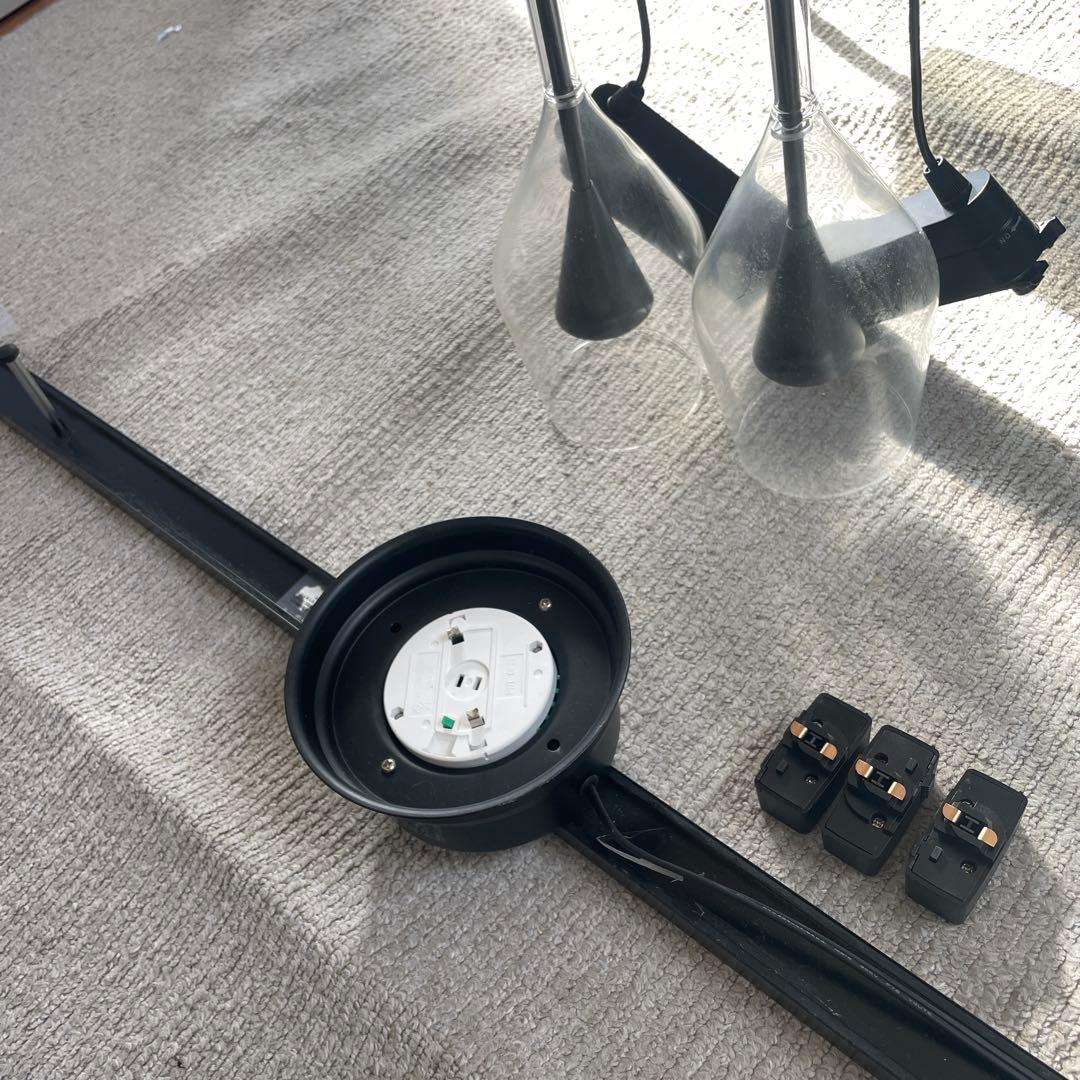 コイズミ　AP45328L ダクトレールセット　ワイングラス　ブラック