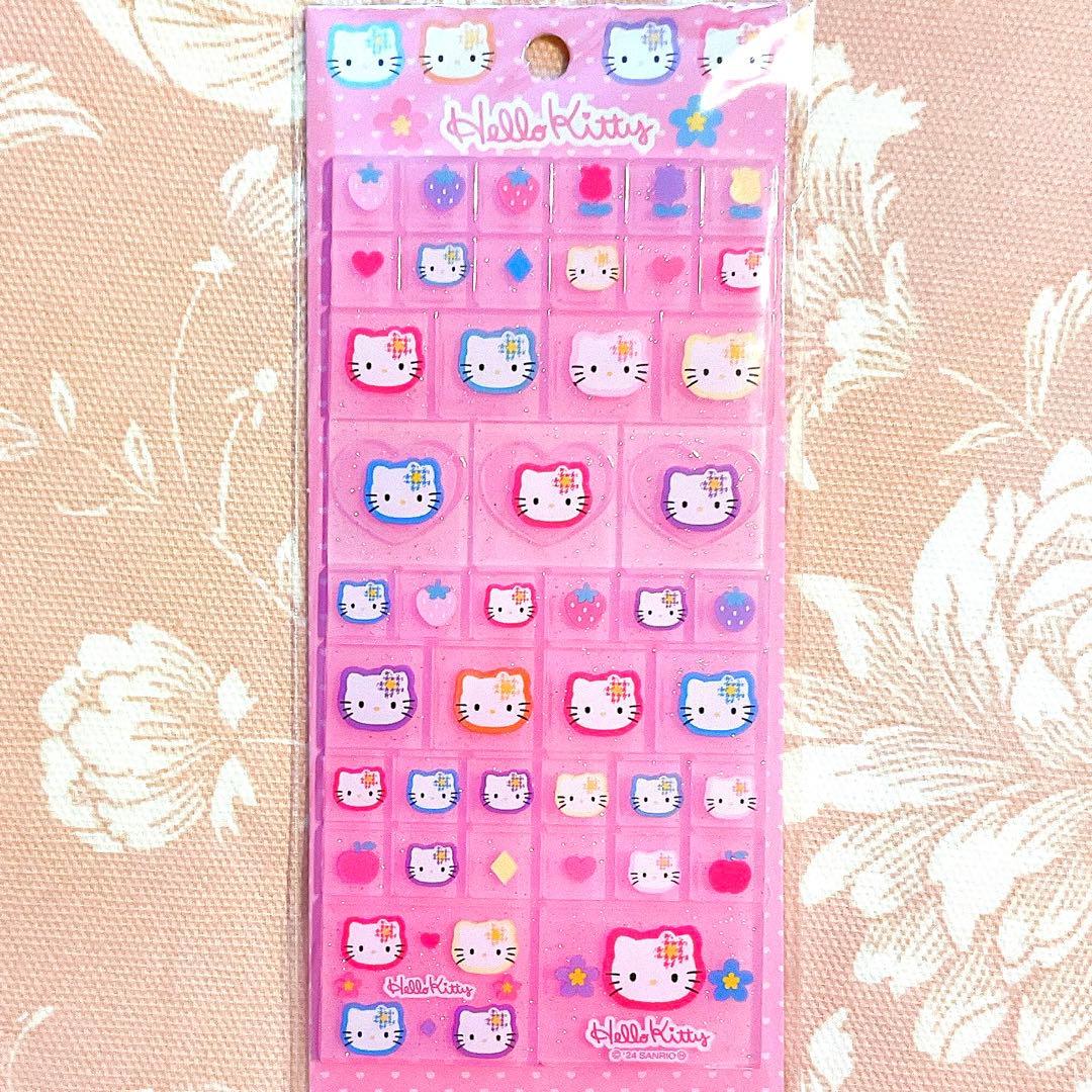 ハローキティ 90s タイルシール カオハナ 平成Y2K サンリオ レトロ