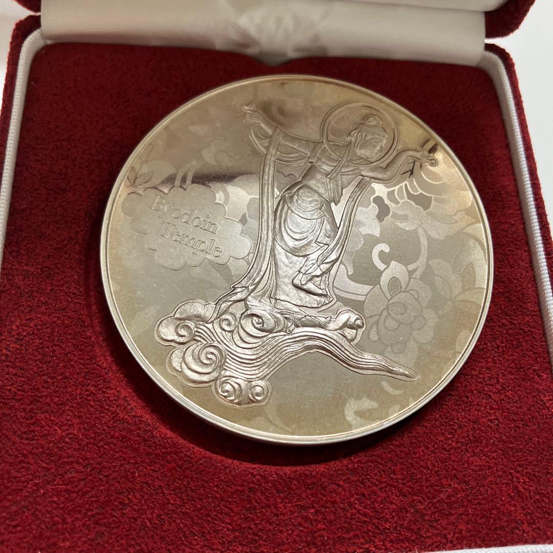 国宝章牌 平等院 純銀メダル 美品