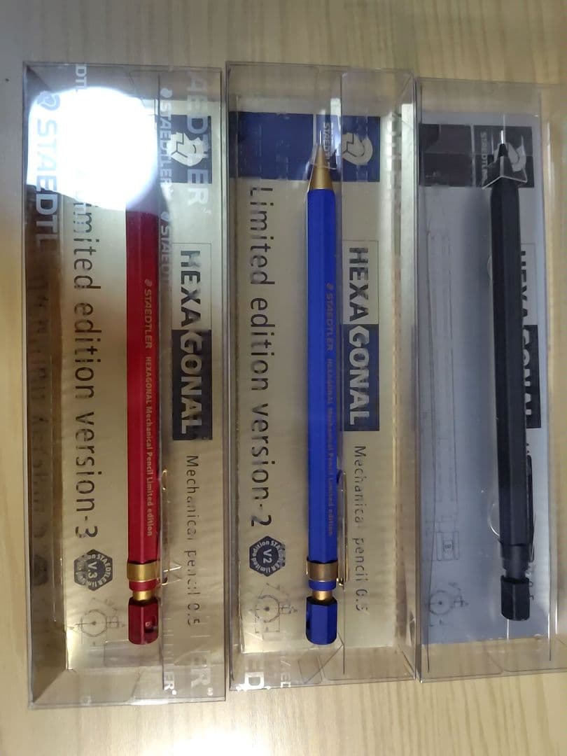 HEXA GONAL シャープペンシル 0.5mm 3本セット別売り可能