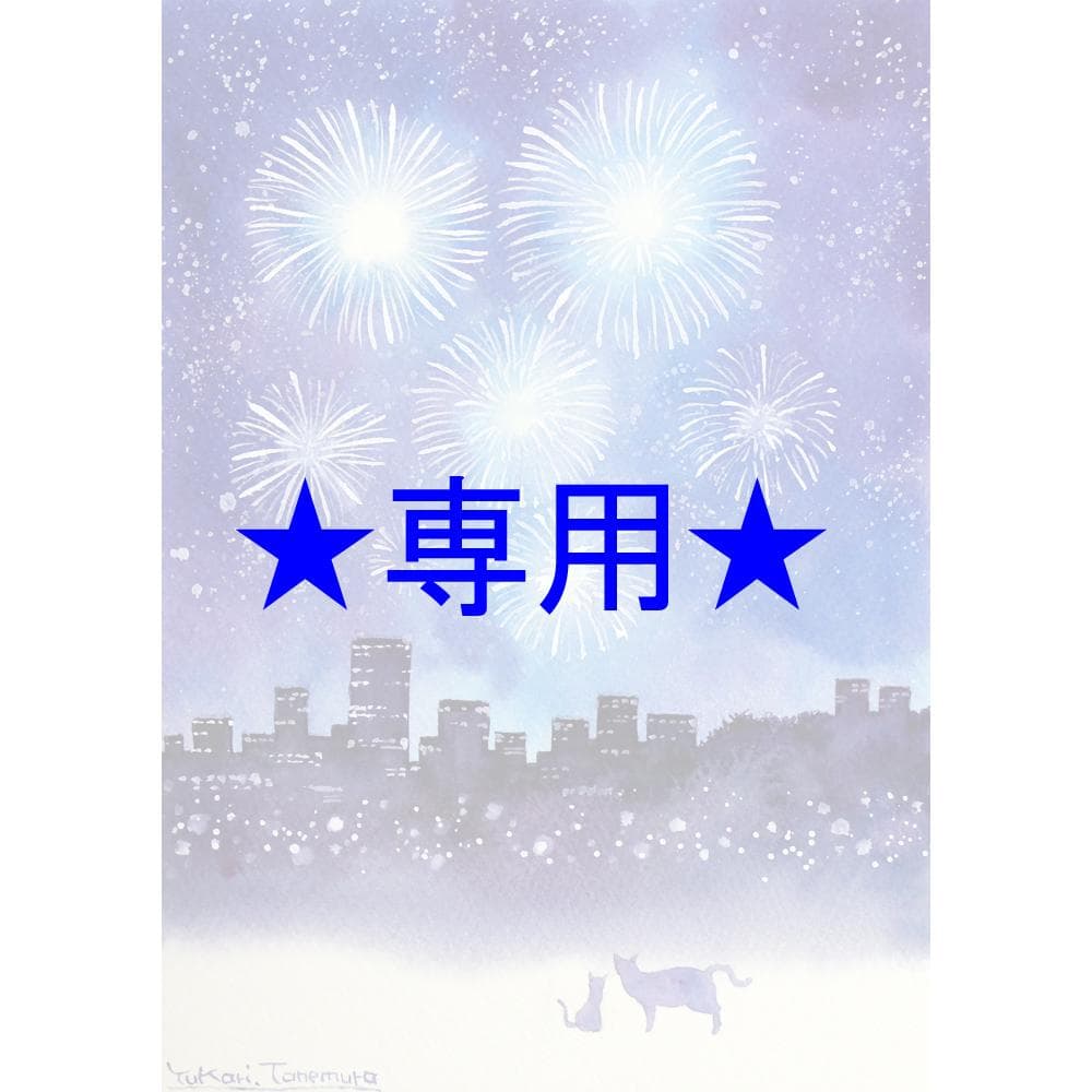 ぷうあさま専用 （原画）夜空に咲く花 ほか　5点おまとめ ぷうあさま専用 （原画）夜空に咲く花 ほか 5点おまとめ 夢を咲かせる