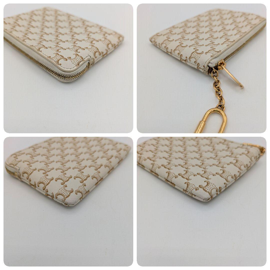 CELINE セリーヌ トリオンフ PVC ケース 白 ホワイト