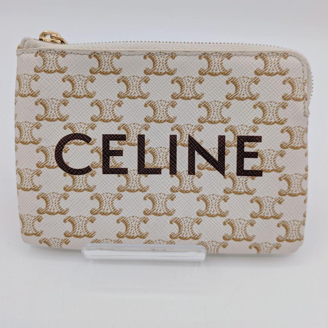 CELINE セリーヌ トリオンフ PVC ケース 白 ホワイト