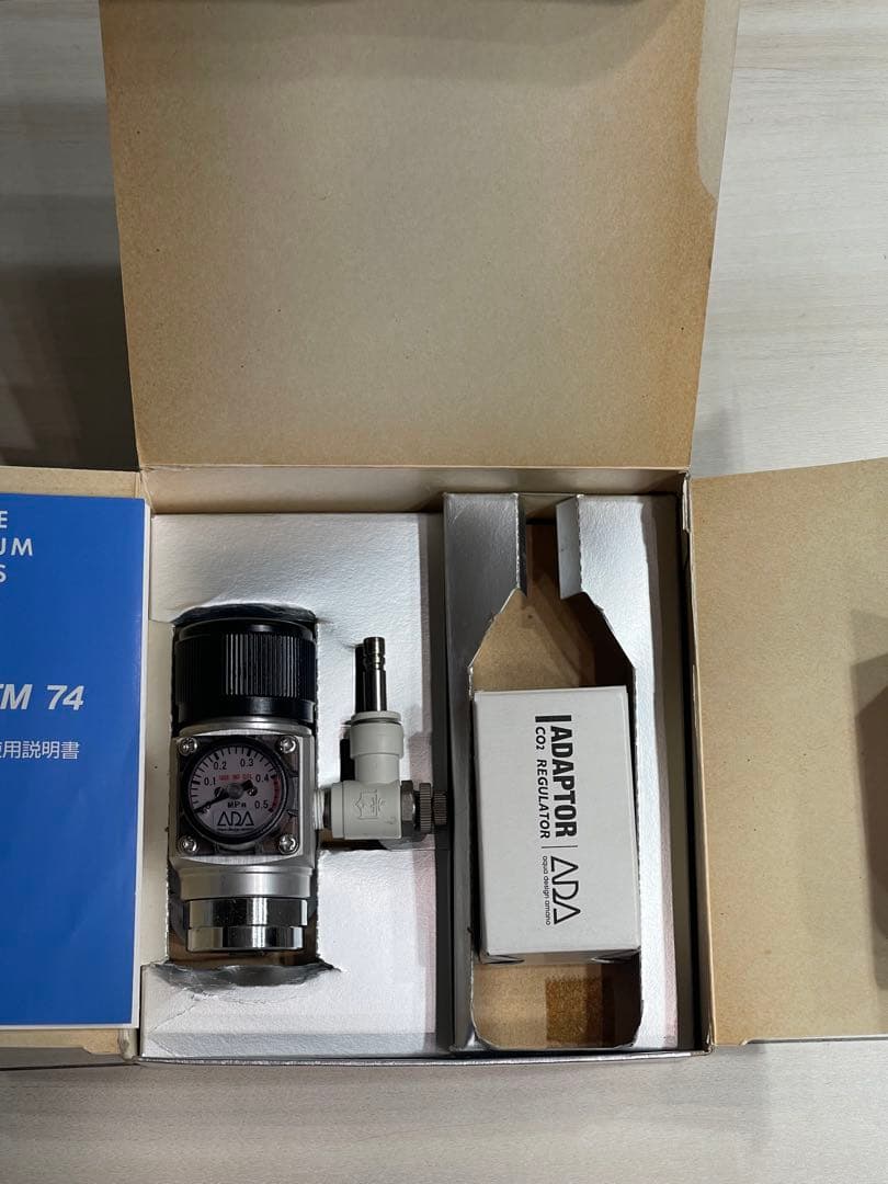 ADA アマノ CO2システム74-SA と 大型ボンベ取付アダプタ 2点セット