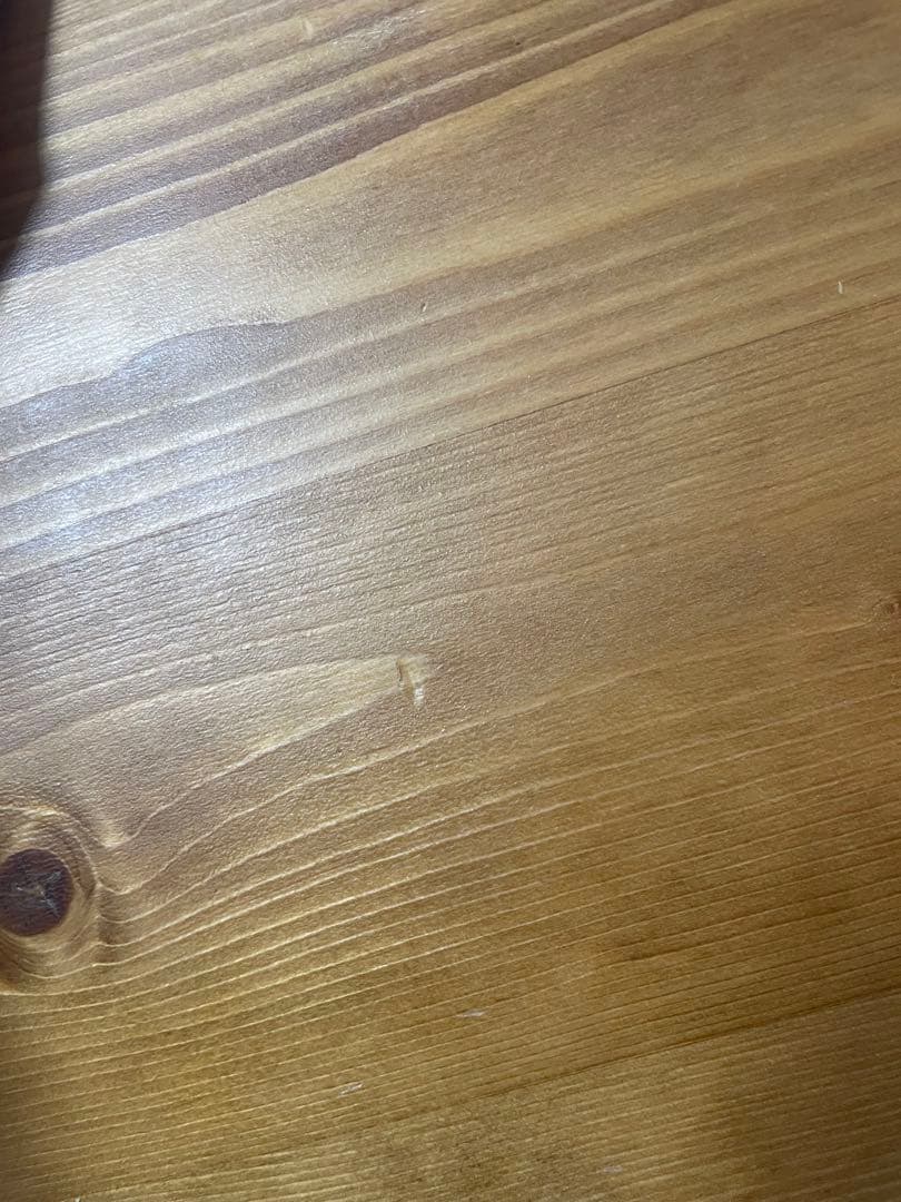 <値下げ>ブラウン無垢材ダイニングテーブル