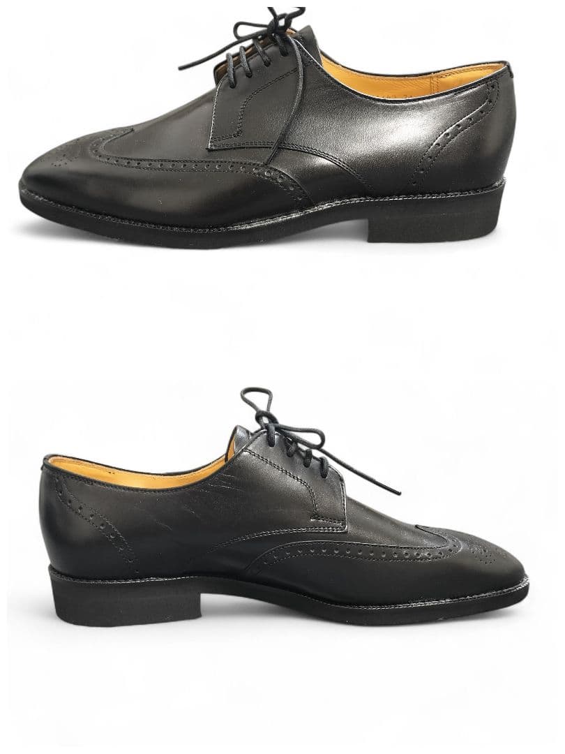 未使用✨BURBERRY ブラック シューズ　ウイングチップ ビジネス 箱付