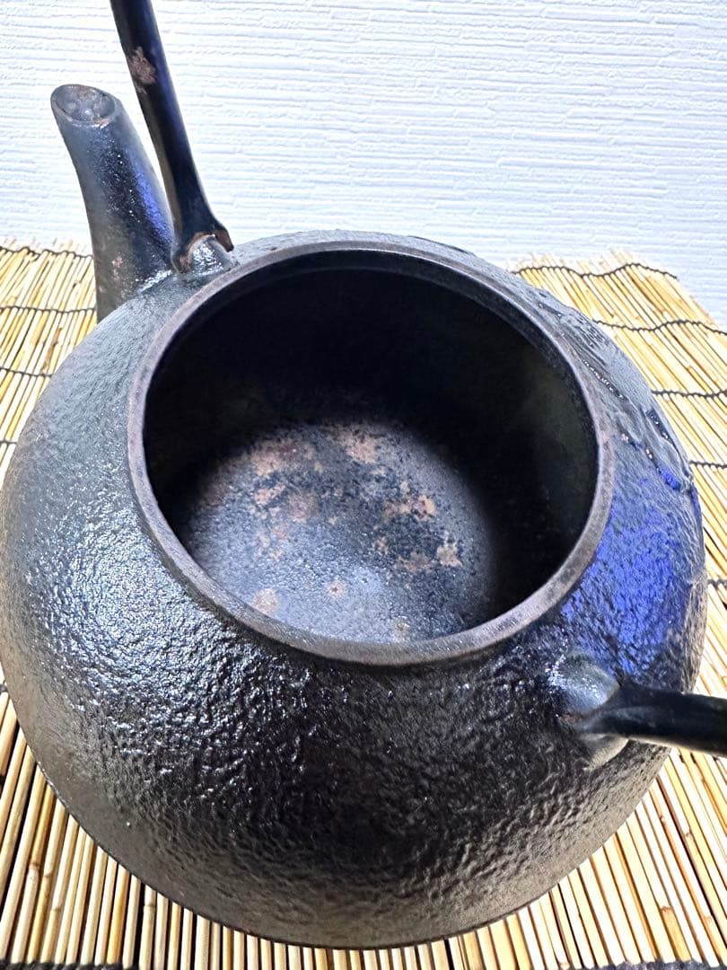 USED品 南部盛榮堂(OIGEN)造18型宝文様 南部鉄瓶 南部鉄器 調理