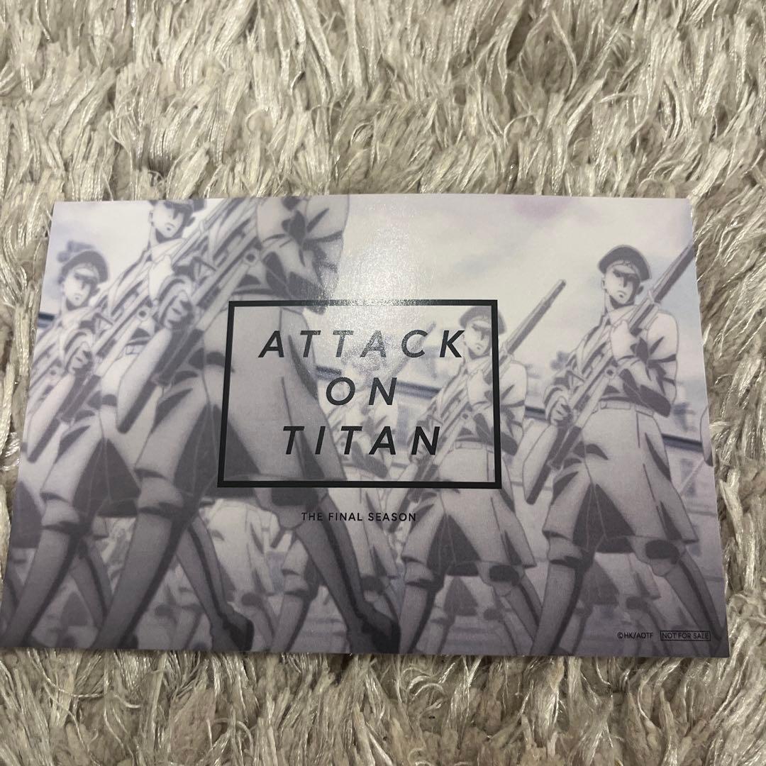 リヴァイ 進撃の巨人 TSUTAYA特典 ポストカード MAPPA リヴァイ 進撃の