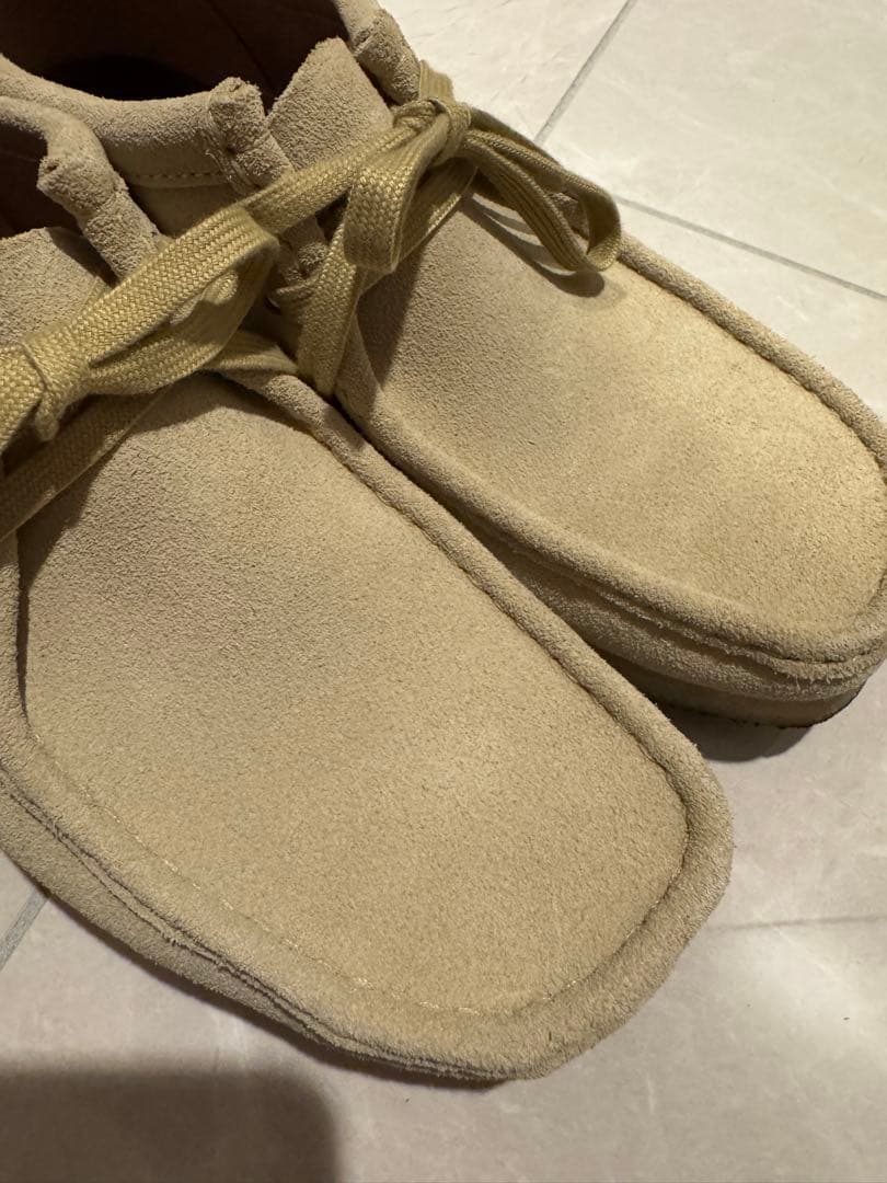 極美品⭐︎CLARKS ORIGINALS ワラビー【ベージュ】