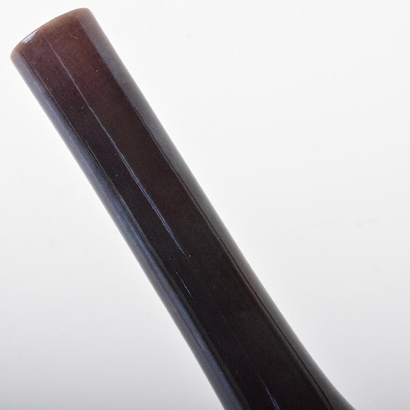 九谷焼　柳雨軒　三代八十吉　徳田正彦作　色釉　花生　共箱　V　R6330