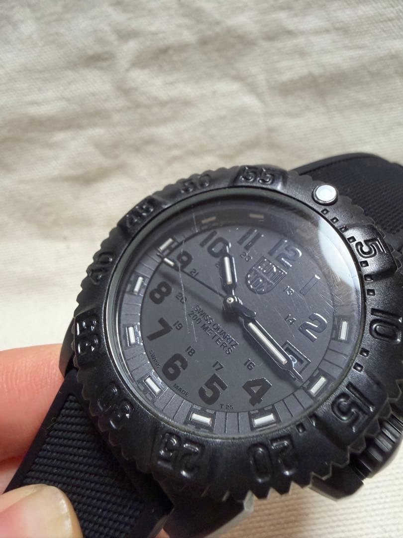 ジャンク 訳あり ルミノックス 3050 3950 LUMINOX ブラック時計