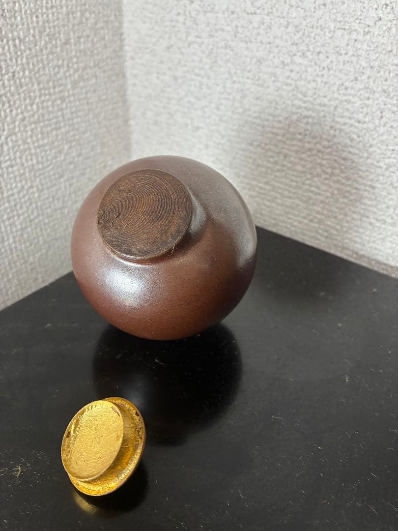 佳香】三銀 岩城文琳茶入 前田香雪書付箱 仕覆 茶道具