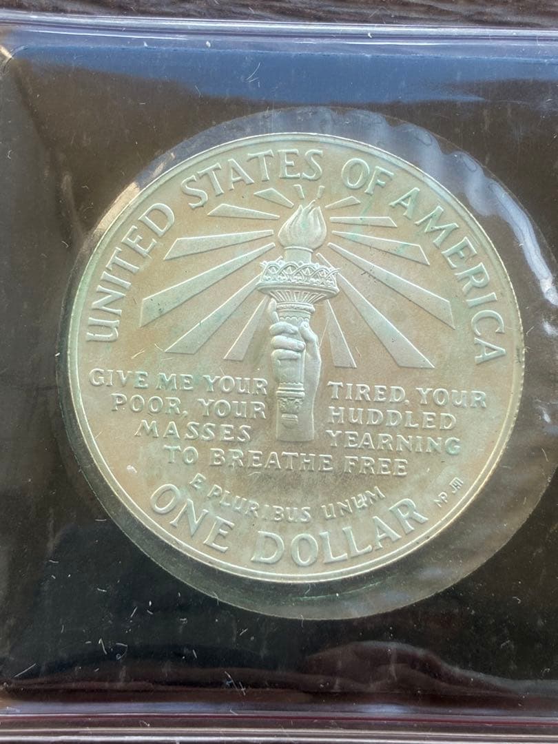 アメリカ銀貨 1986年 自由の女神 銀貨 フランクリンミント - メルカリ