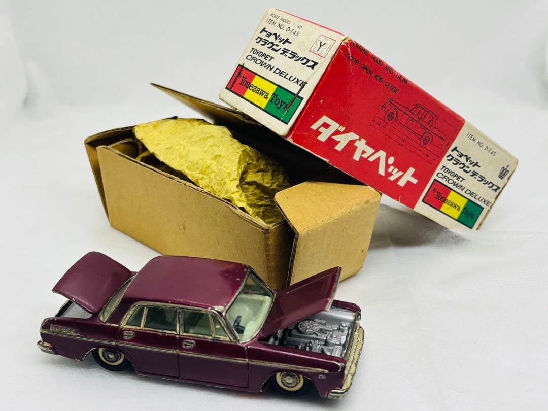 ダイヤペット当時物D-143トヨペットクラウンDX1966年発売米澤玩具1/40