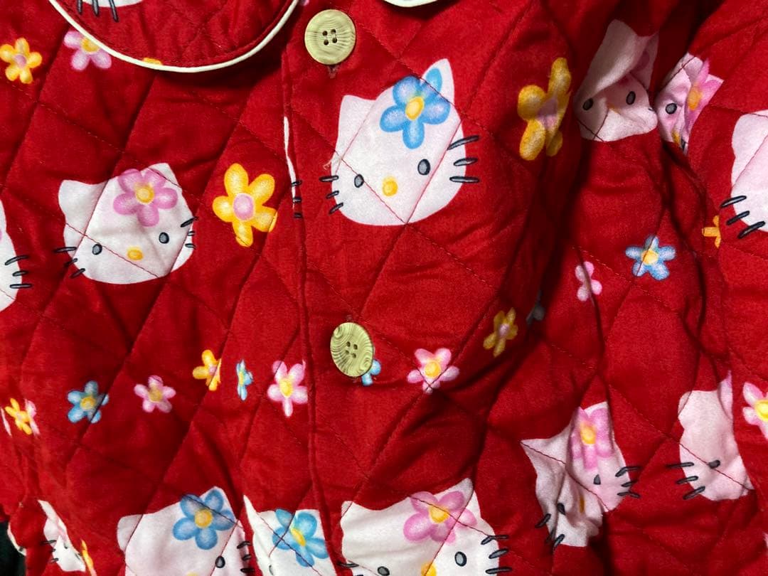 ハローキティ キルティング 羽織り 部屋着 着る 布団 ルームウェア サンリオ