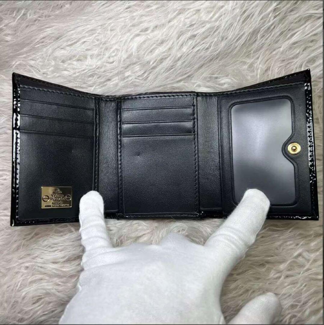 大人気♡ショッパー付】新品 Vivienne Westwood エナメル 黒