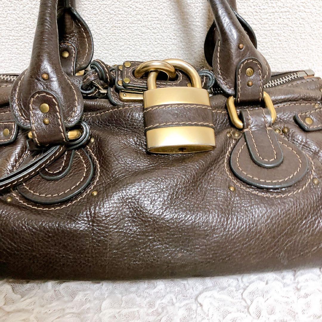 Chloe クロエ　パディントンバッグ　南京錠　ブラウン y2k ダークブラウン