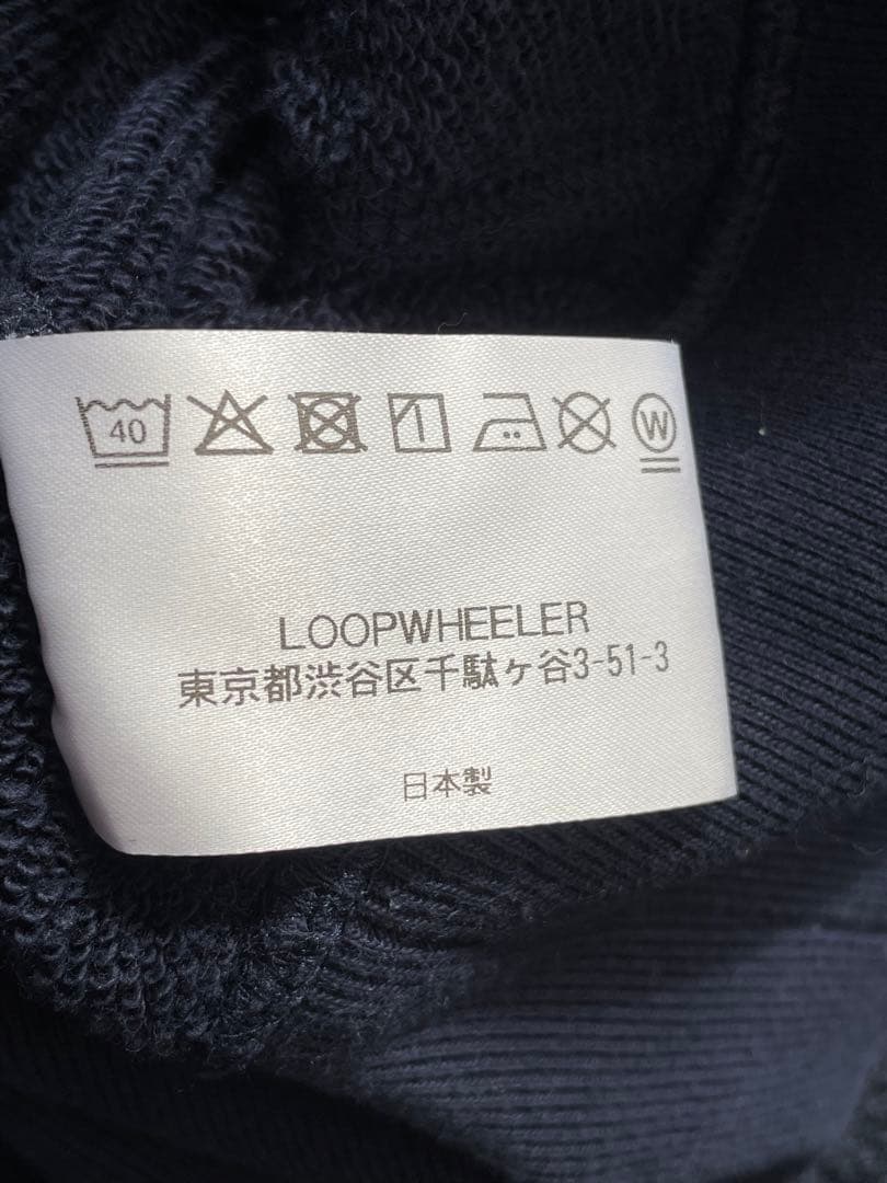 loopwheeler ループウィラー　ライトガードウィラー　ネイビー　パーカー
