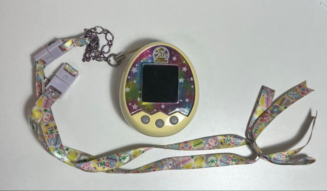 たまごっちみくす　アニバーサリー　ロイヤルホワイト　箱つき　ストラップつき