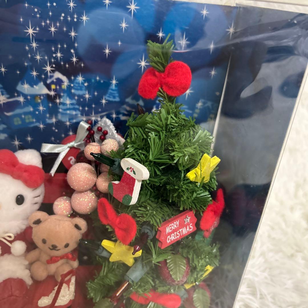 激レア サンリオ　ハローキティ　ジオラマライトマスコット　クリスマス