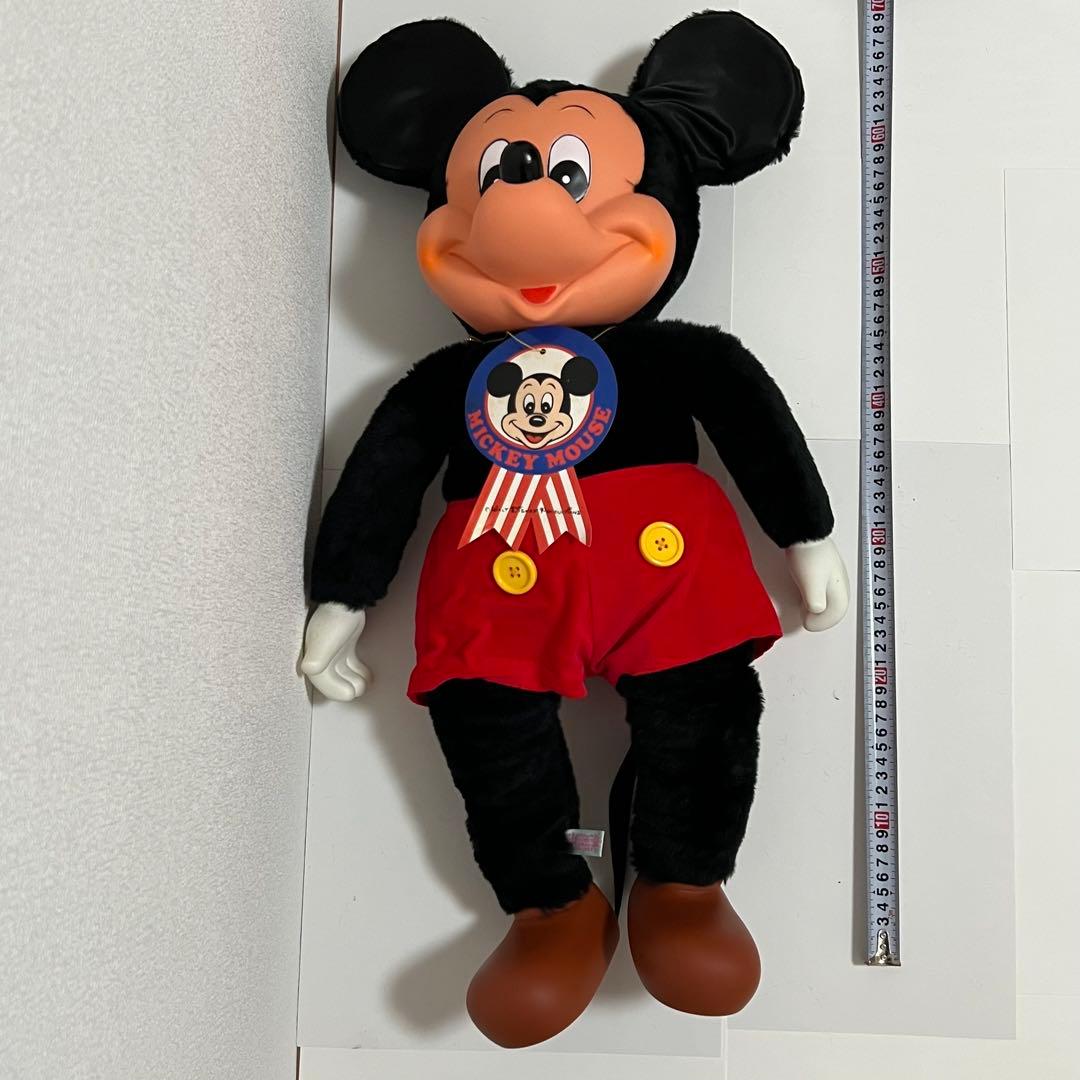 ミッキーマウス　ミニーマウス　ヤングエポック　ぬいぐるみ人形　レトロ　レア希少