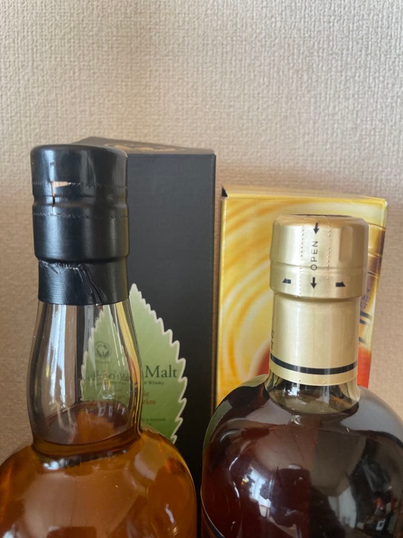 イチローズモルトダブルディスティラリーズ、竹鶴ピュアモルト2本