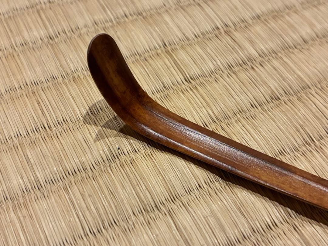 茶道具 嵯峨野竹茶杓 銘『訪れ』 大徳寺三玄院 長谷川寛州書付 宗