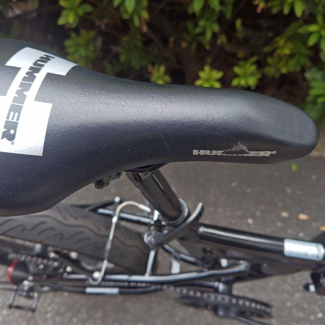 販売証明書あり HUMMER 折りたたみ自転車 ブラック 手渡し販売のみ