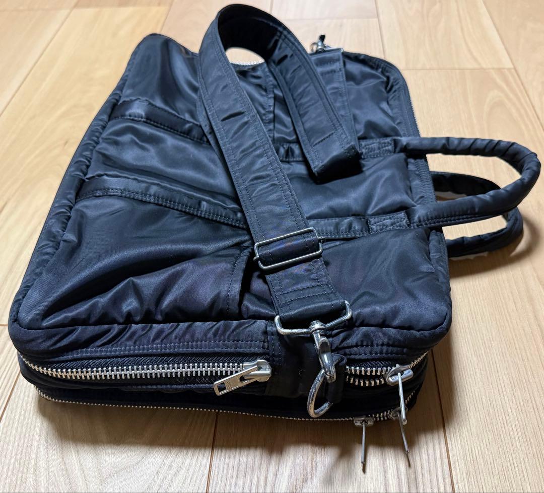【希少】PORTER TANKER ブリーフケース 2way黒 2層 マチ拡張