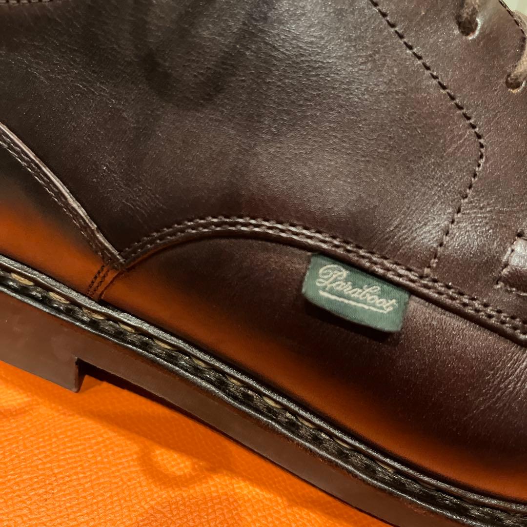 パラブーツ Uチップ シャンボード ダークブラウン UK9.5 paraboot