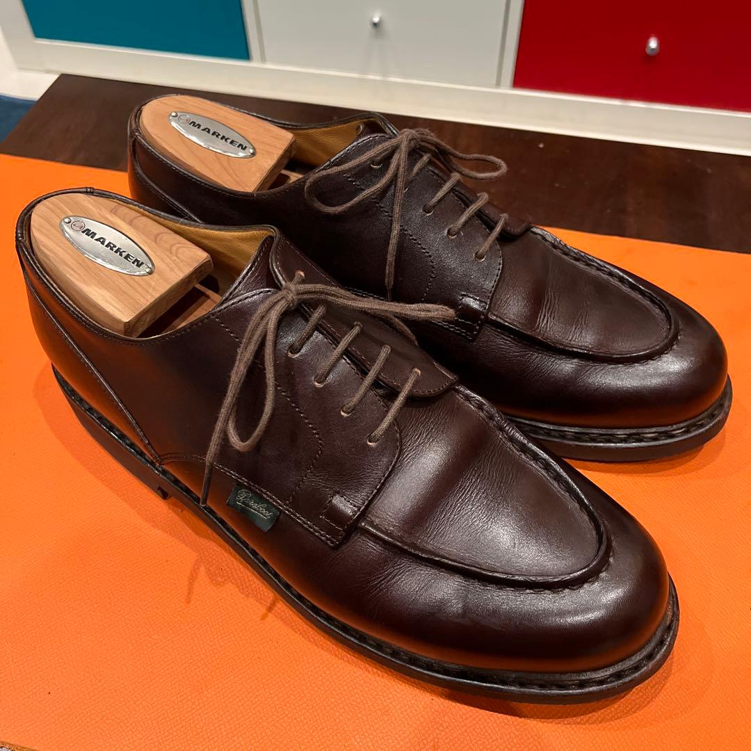 パラブーツ Uチップ シャンボード ダークブラウン UK9.5 paraboot