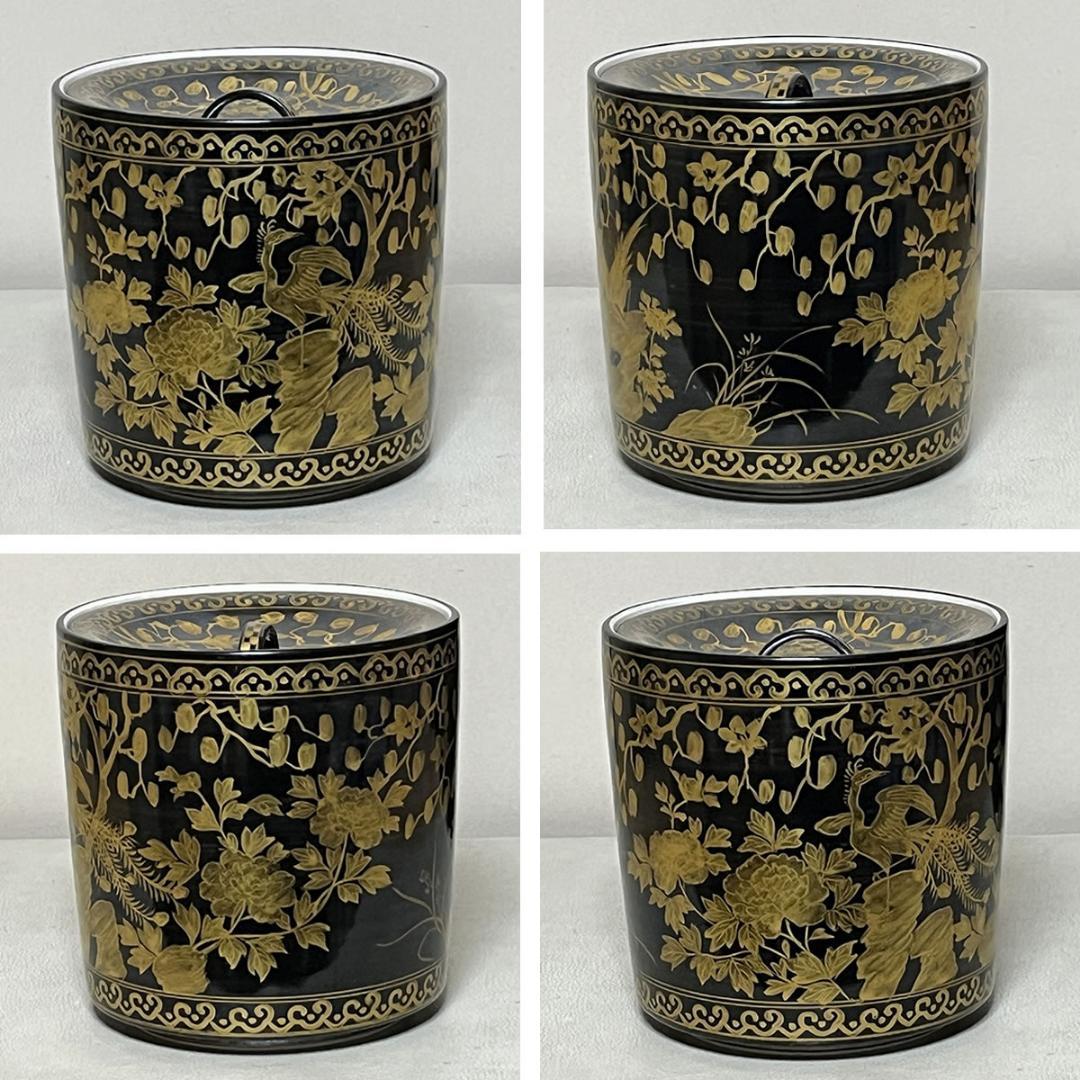 皆具 西村徳泉 金襴手 共箱 平安 徳泉 水指 建水 杓立