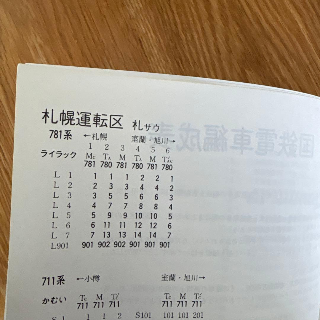 希少】国鉄電車編成表 83年版 ジェー・アール・アール④