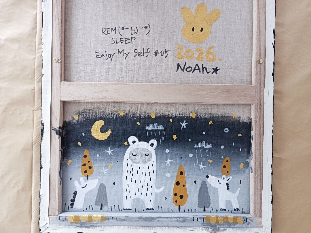 ✿月野乃亜 Unique F15／652×530mm 現代アート26 EM#05 - メルカリ