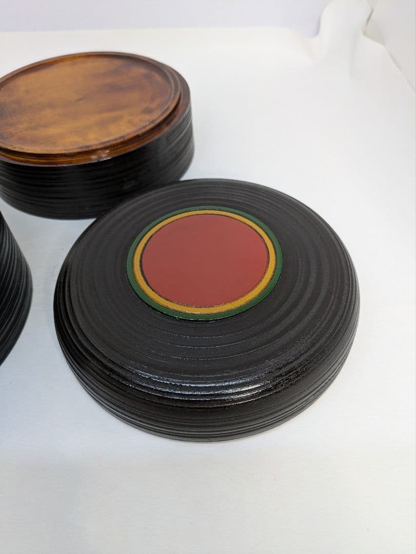 ☆ｂ633、独楽象谷丸二段重｜漆器の島安【うるわしうるし】根来塗