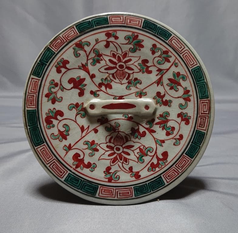 コレクター収集品 ベトナム 安南 赤絵鳳凰紋 水指