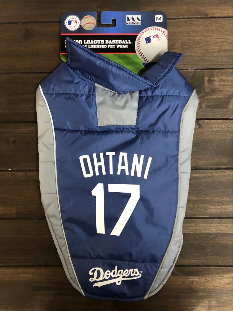 MLB公式　犬用パッファーベストM　大谷翔平選手モデル MLB公認 ロサンゼルスドジャース 大谷翔平選手モデル パッファーベスト