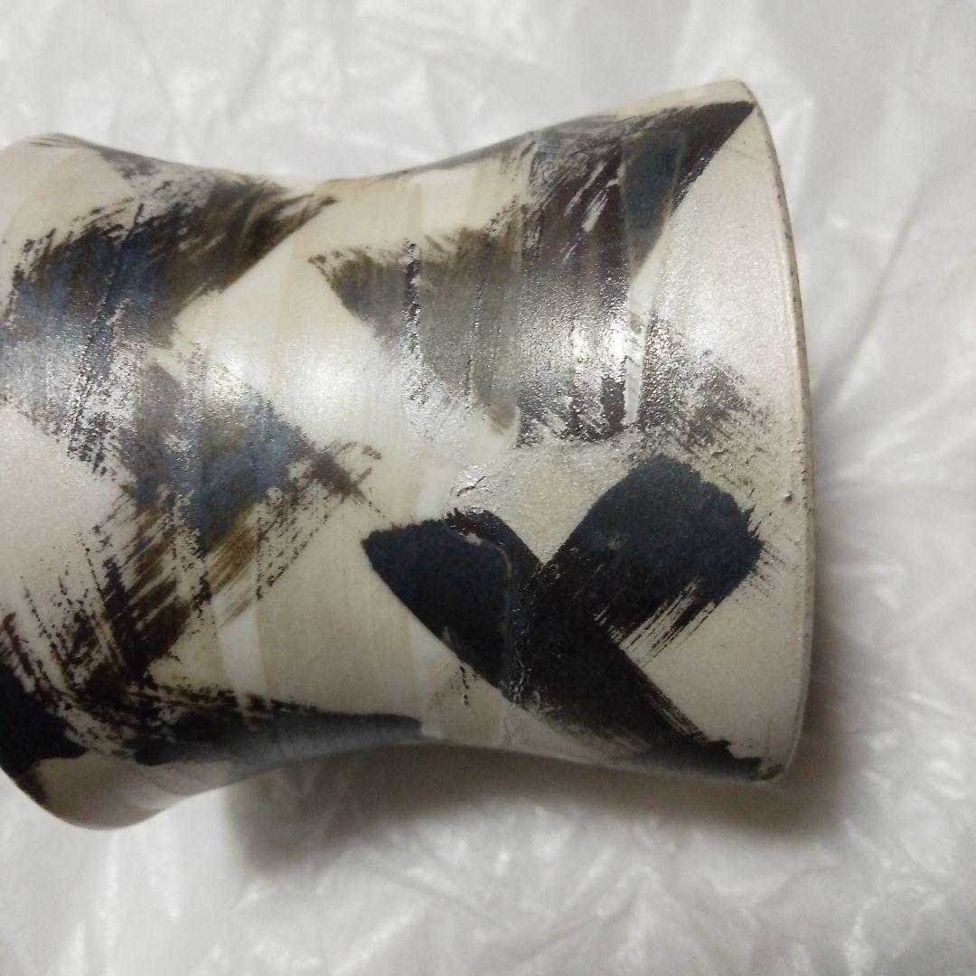 茶道具　銀彩　香合 & 蓋置き　村岡由梨