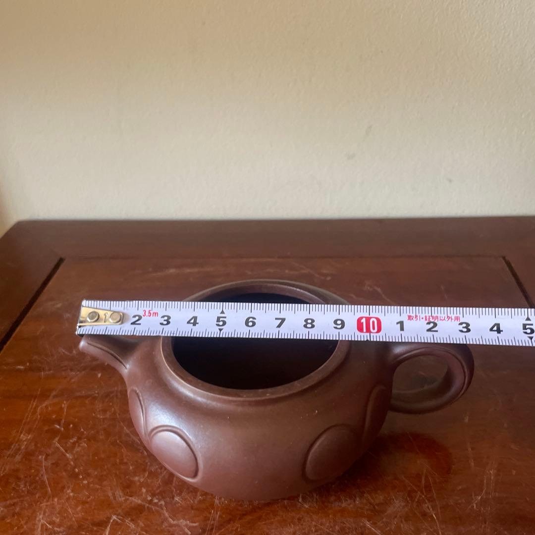 紫砂壶 宜興紫砂壺 祥雲紋 在銘 名家曹碗芬