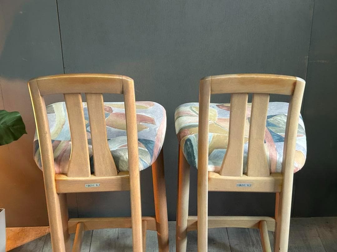 mikimoku ミキモク　カウンターチェア　オールド家具　ヴィンテージ　K