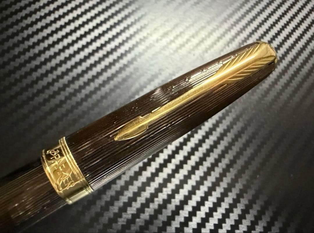 未使用に近い パーカー ソネット プレミアムチョコレート F 細字