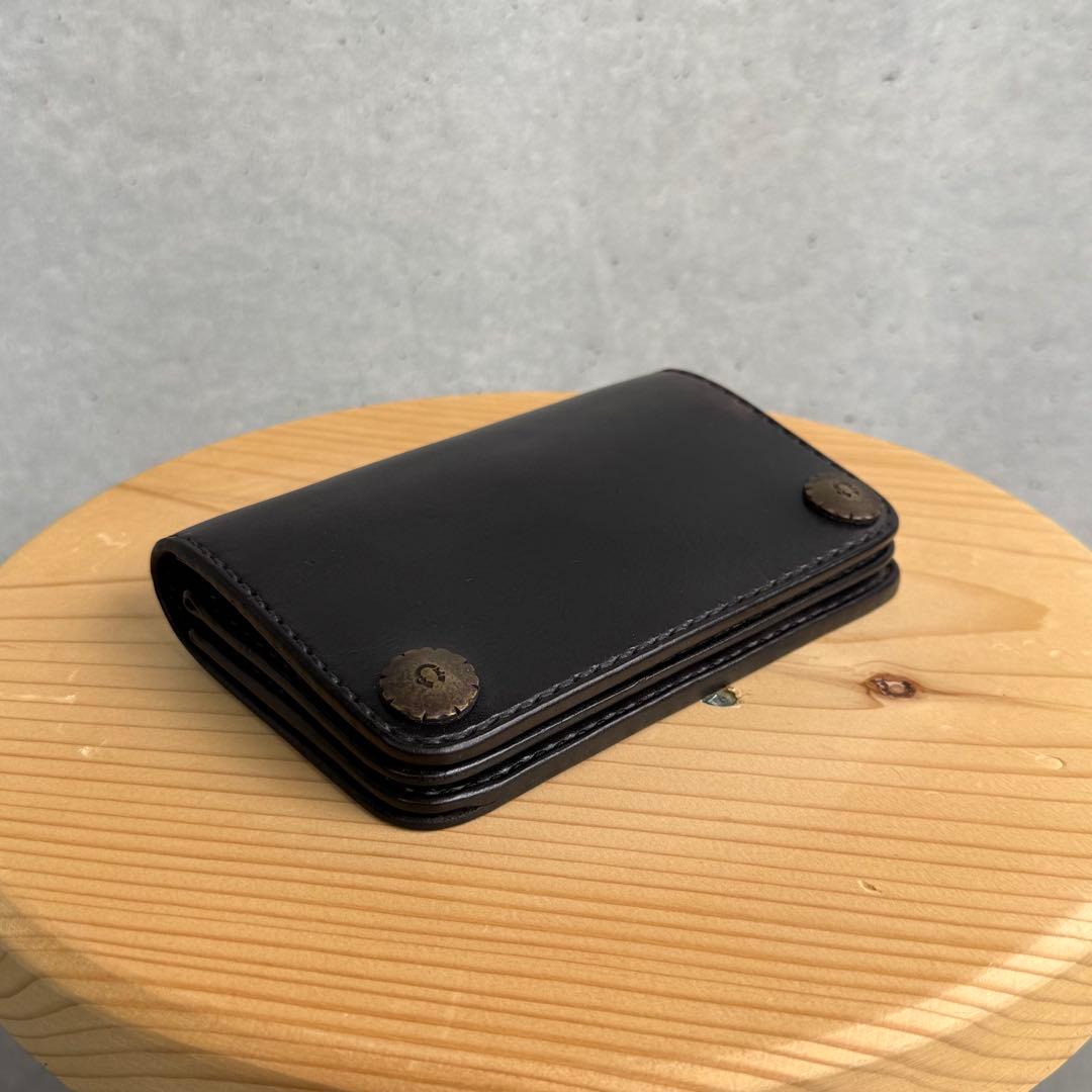 Gold Kid ゴールドキッド レザー 牛革 財布 黒 新品 未使用