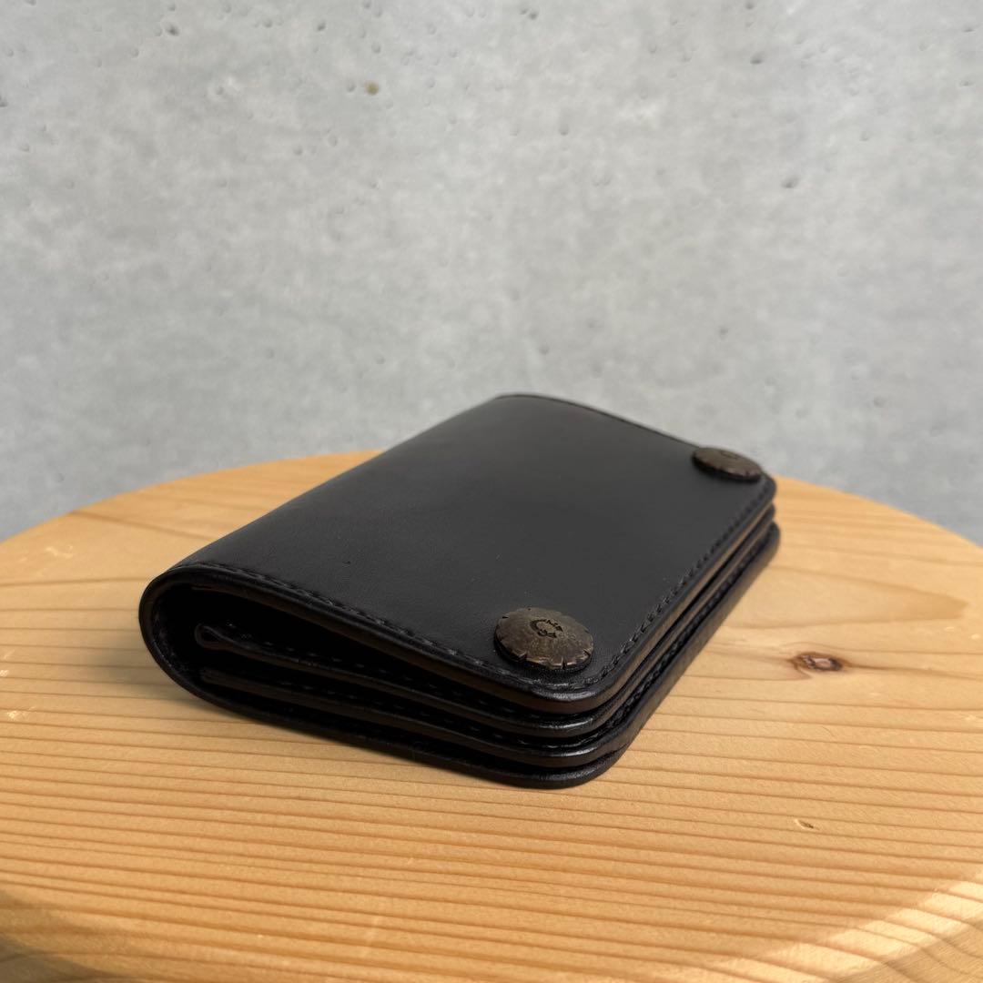 Gold Kid ゴールドキッド レザー 牛革 財布 黒 新品 未使用