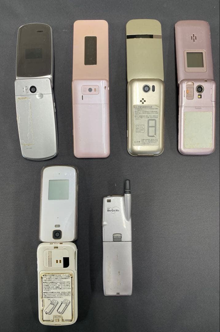 ソフトバンク 4台 au 1台 ドコモ1台 合計6台ガラケー 携帯電話本体