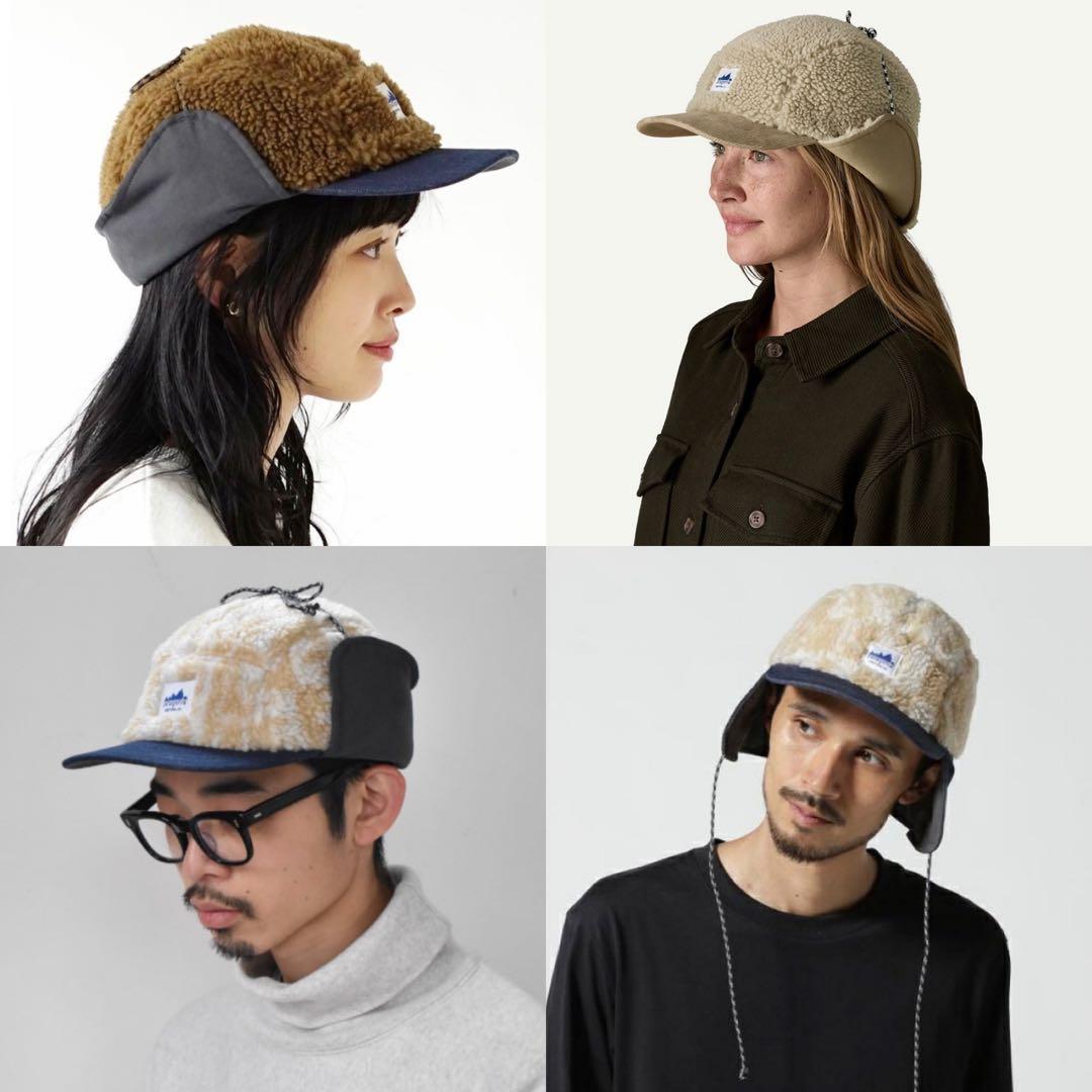 パタゴニア レンジ イヤーフラップ キャップ ボア デニム フリース