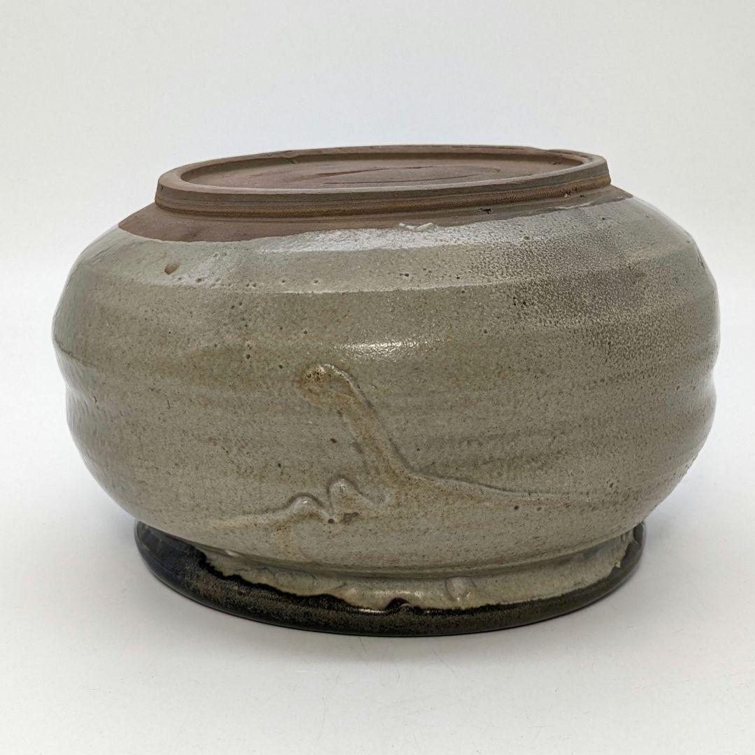 岡本英山 虫明焼 建水 茶こぼし 茶道具 茶器 抹茶 茶陶 容器 食器 工芸品