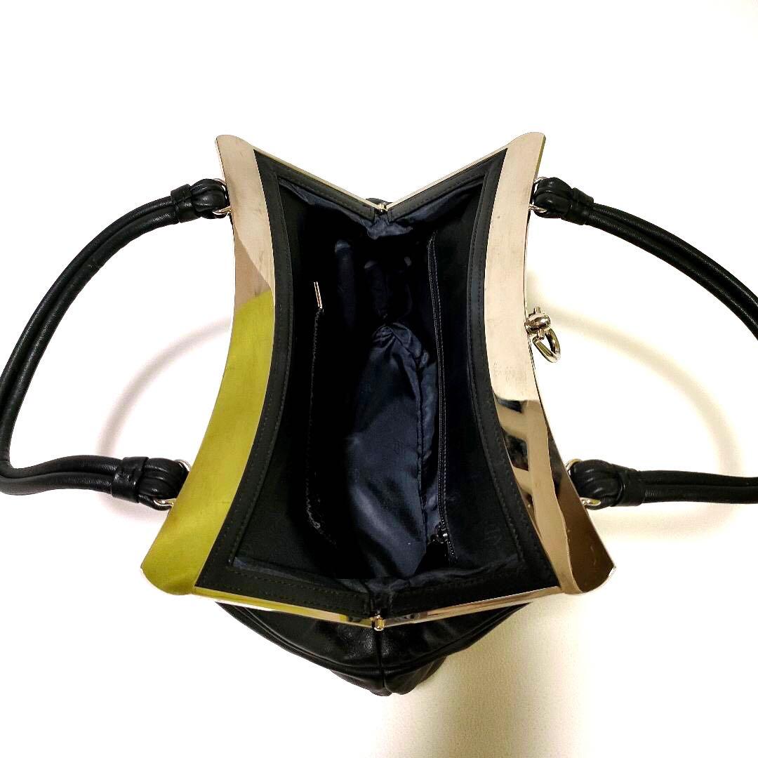 極美品】皇室御用達 HAMANO ハマノ 飾り石付き ハンドバッグ