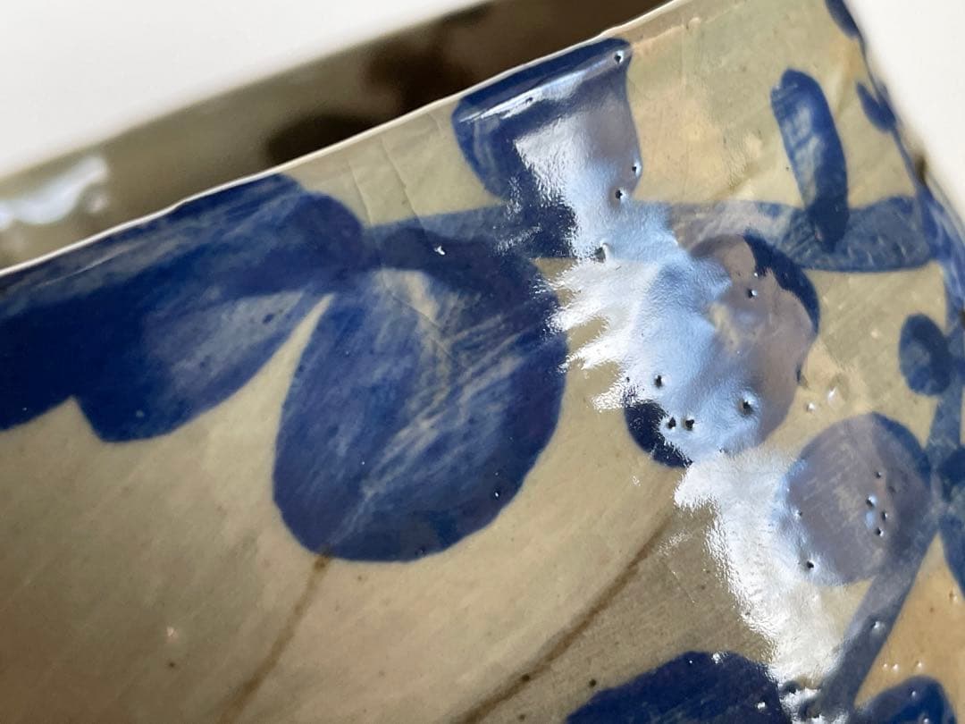 陶芸家土屋雲善布志名大根絵茶碗抹茶碗二重箱